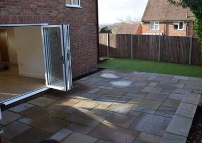 Image of a back garden and paved patio