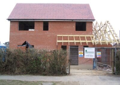 Image of a new build 4 bedroom detached house under construction