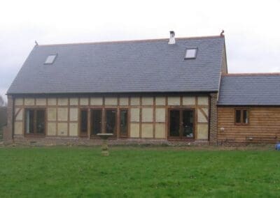 Image of a five bedroomed oak framed farm house